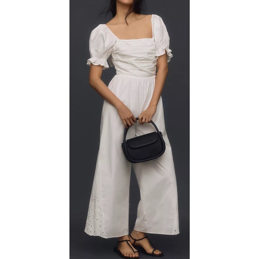 En Saison Emma Eyelet Jumpsuit size M NWT